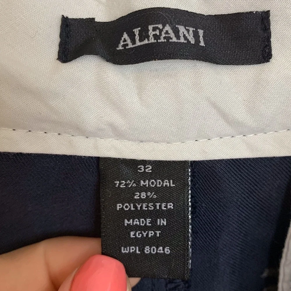 NWT Alfani India Ink Perfect Fit Waist Walkshort